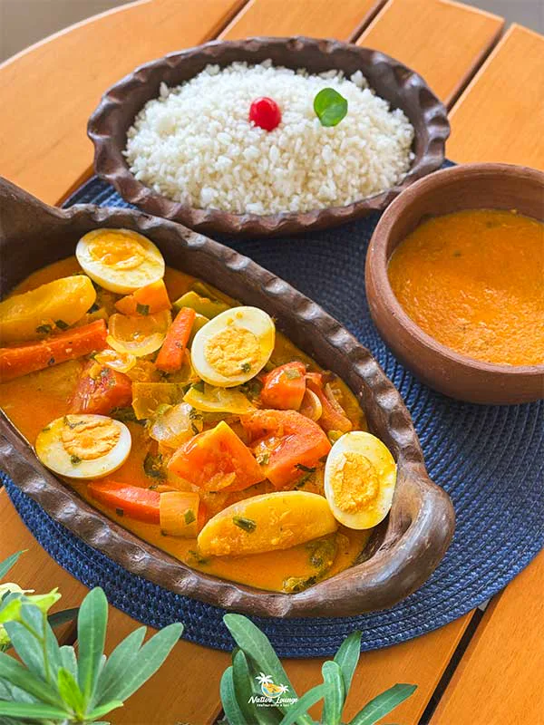 Prato de gastronomia cearense servido no Nativo Lounge